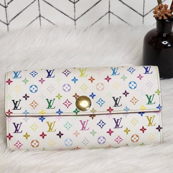 Louis Vuitton Murakami Multicolor Portefeuille Sarah - Picture 1 of 10